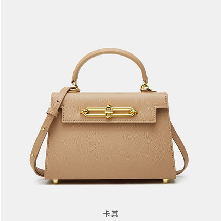 High-end French Kelly Bag Summer New Macaron Light Luxury All-match Flip Small Square Bag Shoulder Crossbody Bag