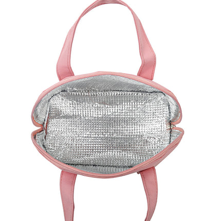 Double Lunch Box Handbag Japanese Picnic Bag Split Cosmetic Bag Aluminum Foil Insulation Bag Lunch Bag