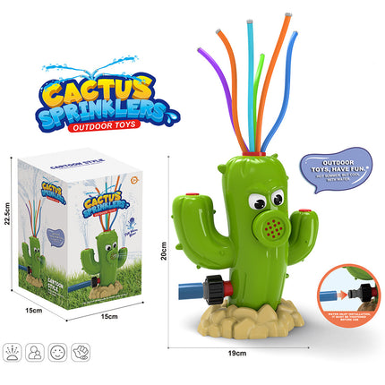 <English version> Amazon fire hydrant cactus summer water spray outdoor sprinkler toys for children