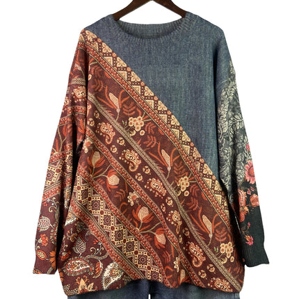 Yzt-Ddmtt Solid Color Mink Fur Printed Sweater, Cross-Border Amazon Best-Selling Model, Exclusively for Cross-Border Sales, Popular Women's Loose Fit