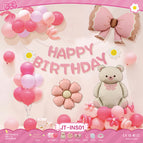 Jt-ins01 ins birthday set + [paper card packaging] + [glue and ribbon]