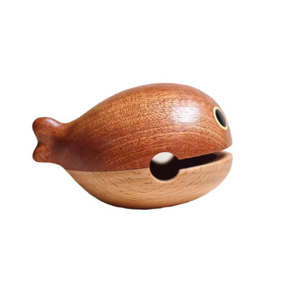 Wooden Fish Decompression Solid Wood Work Crazy Desktop Small Ornaments Sakaban turtle Emotional Stability Office Toy