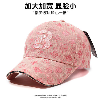 European and American Spring and Autumn Baseball Cap Men's High Sense Big Head Ware Hard Top Women's Ins Cap Head Big Face Showing Small Hat