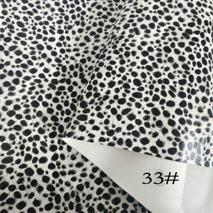 Pu Leopard Print Leather Fabric Anime DIY Imitation Cotton Velvet Base Printed Crafts Home Furniture Artificial Leather Bags