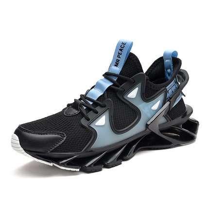 Cross-Border Large Size 2025 Summer New Style Blade Shoes Breathable Fly Knit Running Shoes Men's Casual Sports Shoes Sneakers