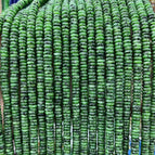 2x6mm (about 150 pieces) / Green hemp