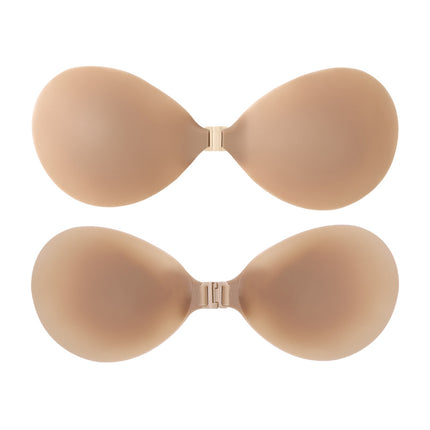 Cross-Border Small Bust Push-Up Bra, Seamless Solid Adhesive Bra Pads, Invisible Strapless Self-Adhesive Bra Pads for Women