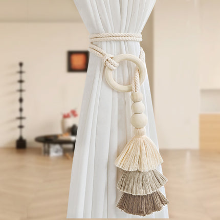 Cross-border Bohemian Strap Curtain Accessories Simple Curtain Buckle Tassel Decoration New Simple Home Accessories
