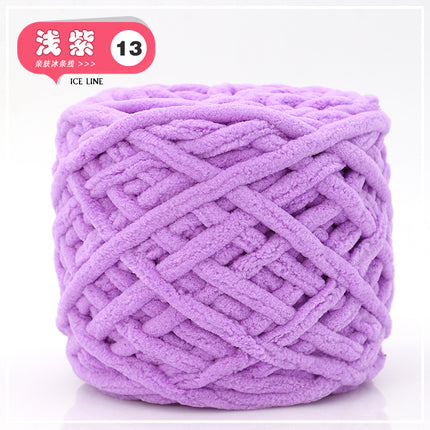 Ice thread soft coarse wool handmade diy knitted scarf wool ball crochet hook slippers men's and women's self-woven material