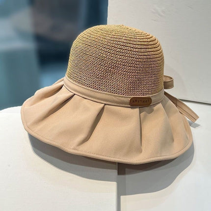 2026 New Summer Fisherman Hat for Women, Large Brim, Black Coating, Sun Protection, Uv Protection, Outdoor Hat, Foldable