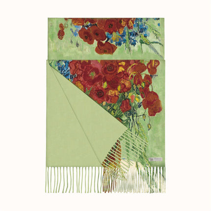 Winter French Van Gogh oil painting series bottle Daisy cashmere-like all-match long scarf scarf shawl warm scarf