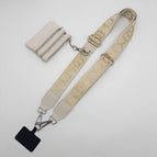 Off-white d shoulder strap silver hook + coin purse + spacer
