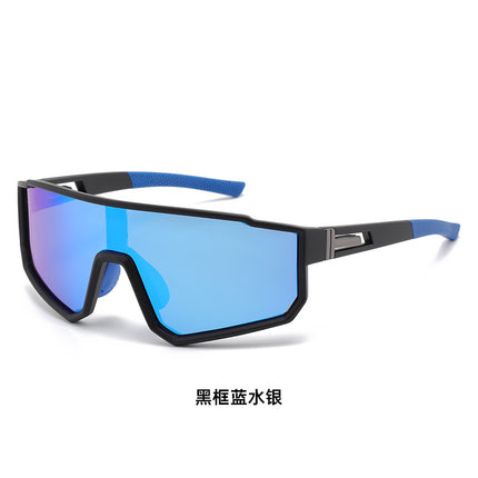New European and American Style Large-Frame Outdoor Sports Glasses for Men and Women, Mountaineering Fashion Cycling Goggles, Sunglasses, Cycling Sunglasses