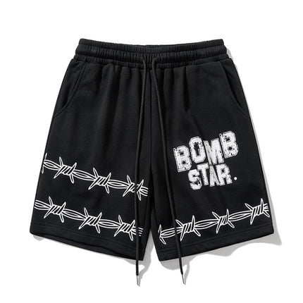 Unisex Summer Shorts for Couples, American Street Style, Loose-Fitting Sports Pants, Basketball Casual Summer Lightweight Cross-Border Products
