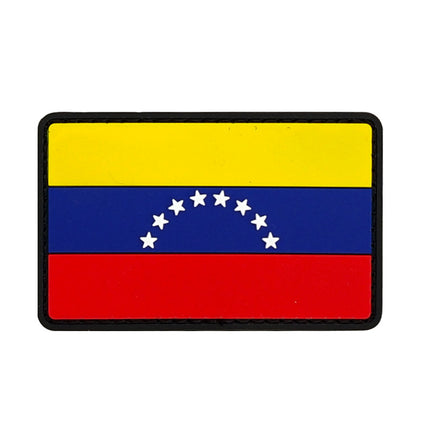 3D PVC Rubber Patch Velcro Badge Silicone National Flag Soft Glue Garment Accessories World Flags