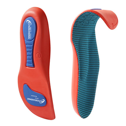 Cross-Border Specially Designed for Heel Sports Insoles, Ultra-Soft Soles, Shock-Absorbing, Men's and Women's Sweat-Absorbent and Deodorant Insoles, Flat Arch Insoles