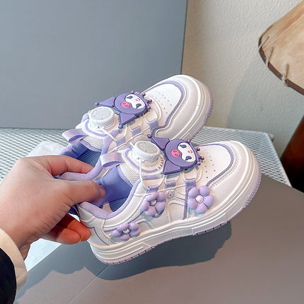 Girls' Light Sneakers Non-slip Haipai Leather Casual Shoes Children's Autumn and Winter New sneaker Fashion
