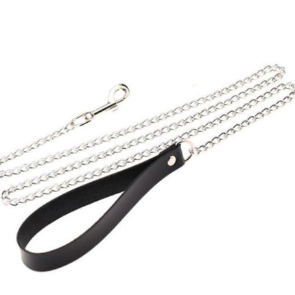 Long Night Fun Accessories Leather Traction Rope Dog Chain Couple Sex Toy Bell Love Leather 007