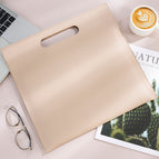 Khaki/magnetic portable document bag