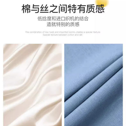 Live explosions cotton 230g heavy round neck T-shirt solid color long sleeve loose bottoming shirt women Xinjiang cotton logo