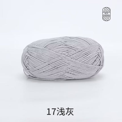 Snow Feir 5 strands milk cotton wool group 5 strands combed cotton thread not ball baby hand woven diy cute doll