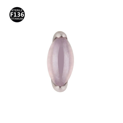 F136 titanium alloy natural stone 0.9 teeth horse eye puncture lip ear nail tongue nail foreign trade hot factory in stock wholesale