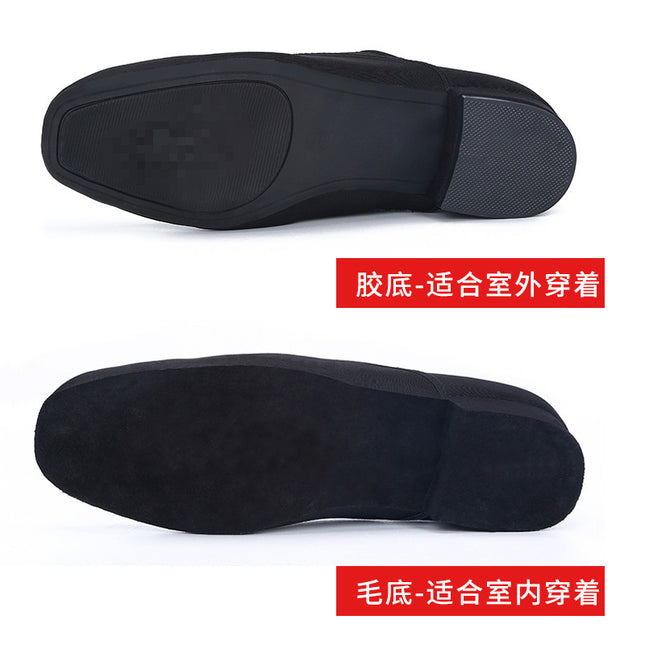 Oxford Cloth Latin Dance Shoes Men's Square Dance Shoes Adult Modern Dance Shoes Soft Bottom Social Dance Shoes Dance Shoes 2025