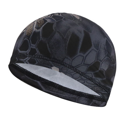 Camouflage ice silk riding cap summer men's motorcycle helmet headgear sunscreen breathable windproof helmet lining cross-border