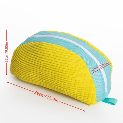 Cross-Border New Chenille Shoe Washing Bag Household Laundry Anti-Deformation Semi-Circular Portable Shoe Washing Artifact Laundry Bag