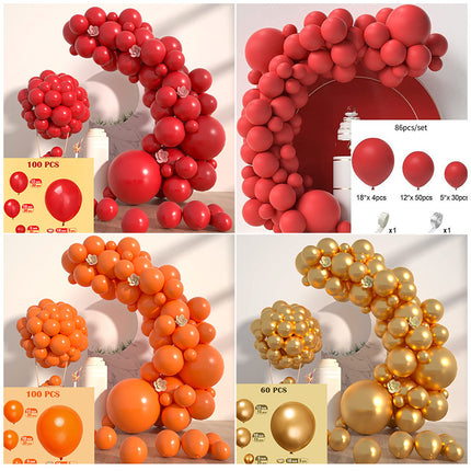 Amazon Macaron Solid Color Balloon Package Garland Wedding Birthday Party Balloon Chain Set Wedding Essential