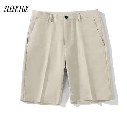 Summer Men's Korean Style Trendy Business Shorts, Wrinkle-Free Thin Casual Dress Shorts