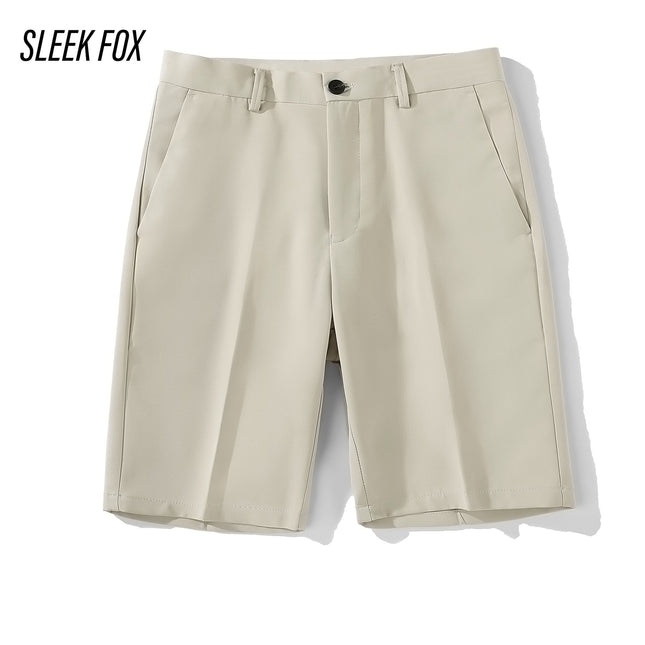Summer Men's Korean Style Trendy Business Shorts, Wrinkle-Free Thin Casual Dress Shorts