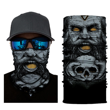 Xun Hui picture series magic scarf printed men's and women's sports multifunctional sunscreen windproof riding mask spot