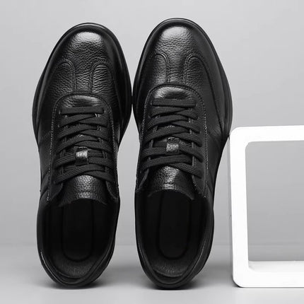 Men's Business Commuter Leather Shoes Comfortable Spring and Autumn Men's Shoes Fashionable Comfortable Casual Shoes Low-top New Fashionable Shoes for Men