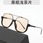Black frame light brown lens