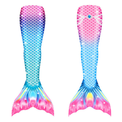 Girls' Mermaid Swimsuit Children's Fish Tail Split Cross-border Hot Selling European and American Foreign Trade Hot Spring Mermaid Clothing