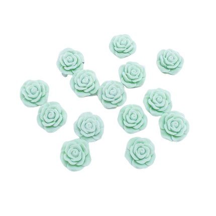 Baroque French Flocking Velvet Resin Camellia Rose diy Accessories Mobile Phone Case Shake Voice Live Supply