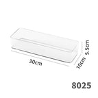 8025. short transparent box-long strip 1 pet high transparency can be stacked