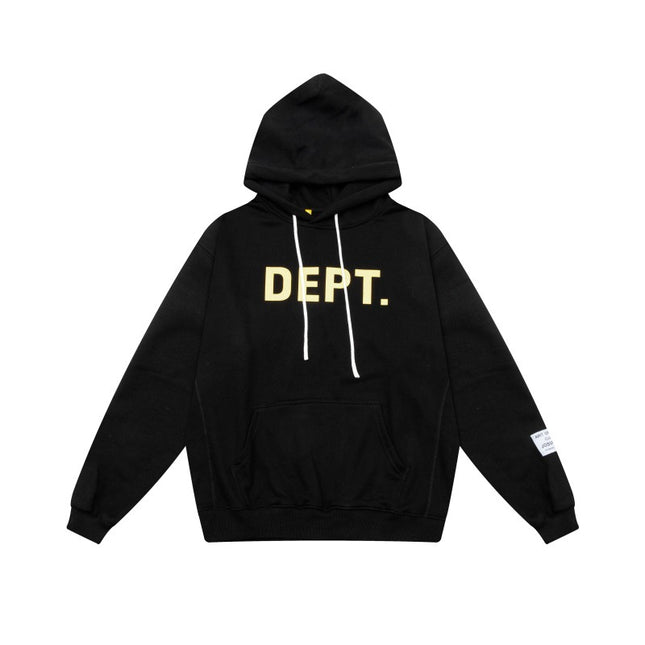Gallery Dept Letter Printed High Street Terry Hoodie Autumn and Winter Loose High Street Hooded Sweatshirt for Men and Women Couples