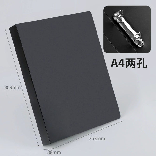 Qian Heng CY0362 folder 2 hole D-clip plastic pp folder A4 file bag storage box binder wholesale