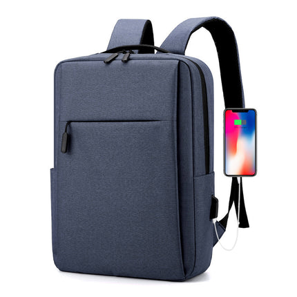 Cross-border computer bag 15-16 inch men's large-capacity travel usb computer backpack business printable logo shoulder bag