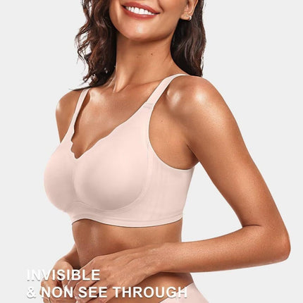 Foreign Trade Large Size Intimates Women's Bra Push-Up Seamless Thin Breast-Retracting Support Anti-Sagging Cross-Border European and American Glossy Bra
