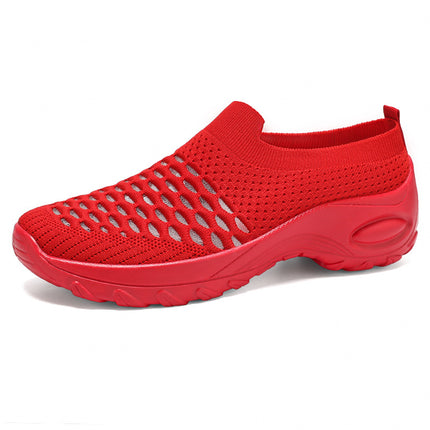 Shoes Women's Casual Shoes Summer New Cross-Border Breathable Mesh Shoes Slip-On Mom's Shoes Soft Sole Non-Tiring Shoes