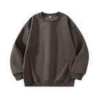 Khaki gray [anti-wrinkle and non-pilling] | Round neck sweatshirt] / S [recommendation 45-55kg ]