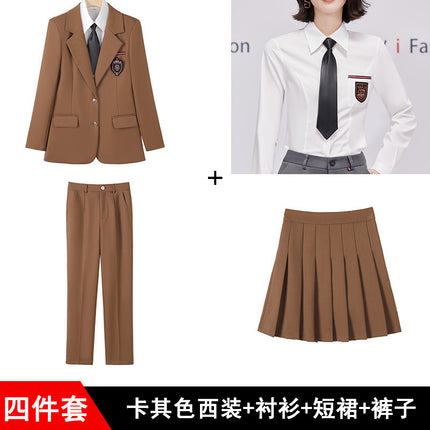 Autumn Clothes Kindergarten Teachers Garden Clothes Work Clothes College Style Fashion Temperament Uniform Kindergarten Teachers Business Clothes Suit suit