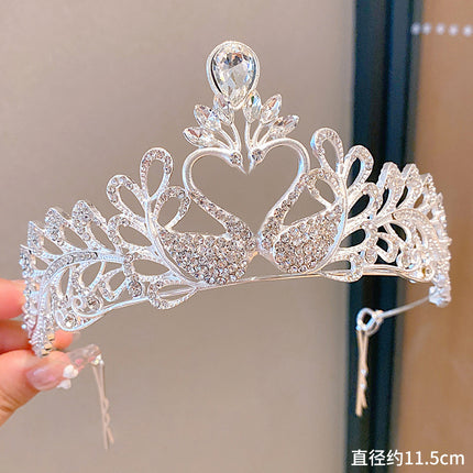 Birthday Crown Girls Headwear Kidsren Princess Classy Crown Girls Hairpin Hairband Little Girl Hair Accessories Headband