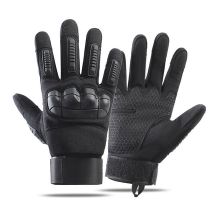 Men's Outdoor Half-Finger Gloves Carbon Fiber Shell Anti-Cut and Wear-Resistant Combat Sports Training Anti-Slip Tactical Gloves Special Forces