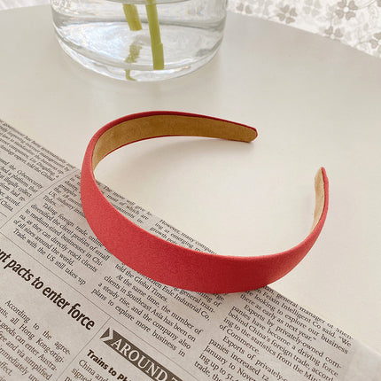 Internet Red Square Explosions Contrast Braid Head Band Wide Edge Non-Slip High-Level Hair Band 2023 New Style Hair Card for Women