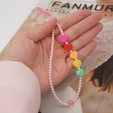 Factory direct supply handmade beaded mobile phone lanyard bluetooth speaker lanyard flashlight fan selfie stick U disk sling
