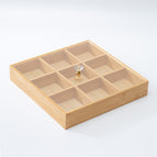 [thickened and enlarged to prevent mildew] nine compartments with cover